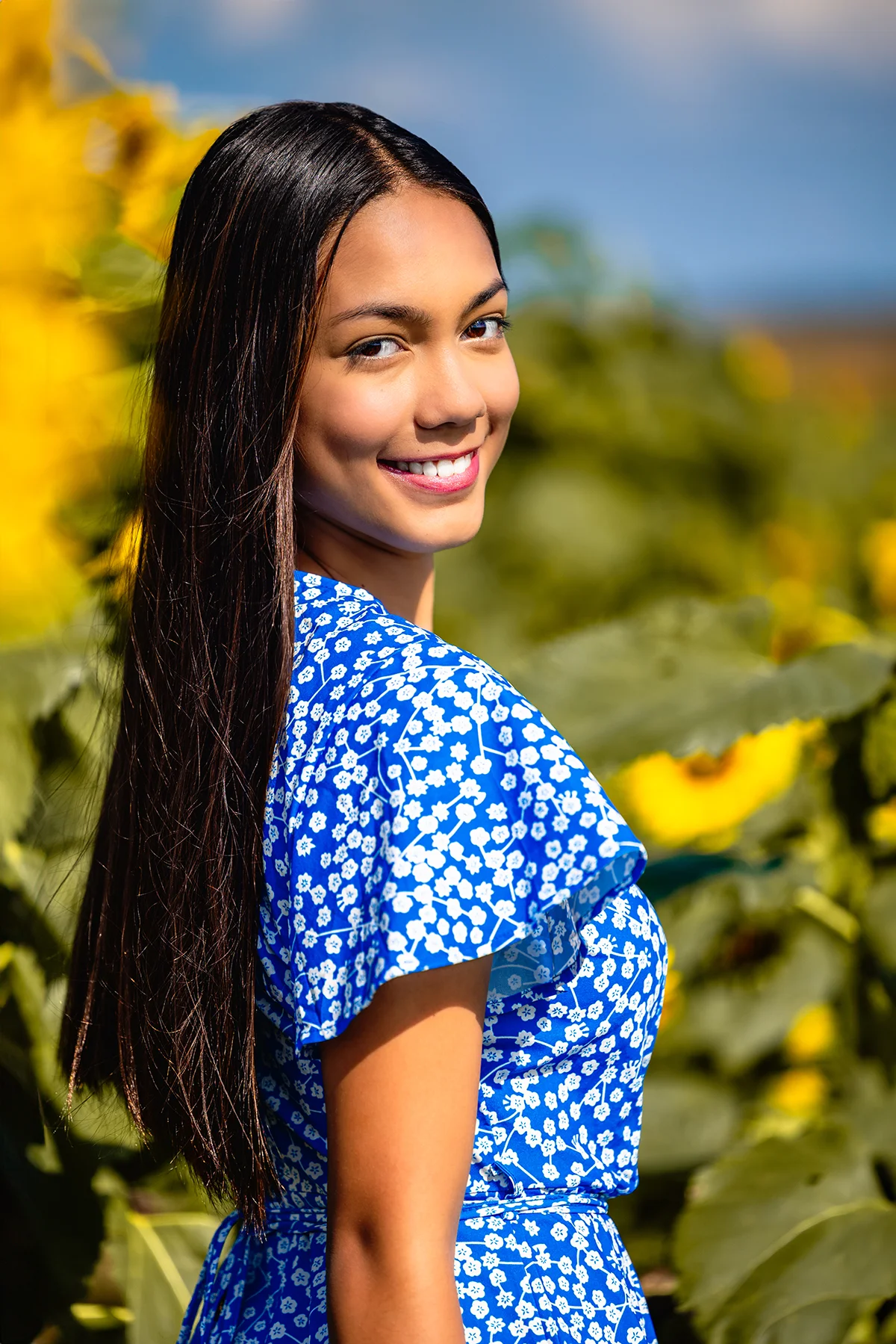 Gabrielle's Flower Senior Portrait 1 v3 | Independence High School | Scheall Productions