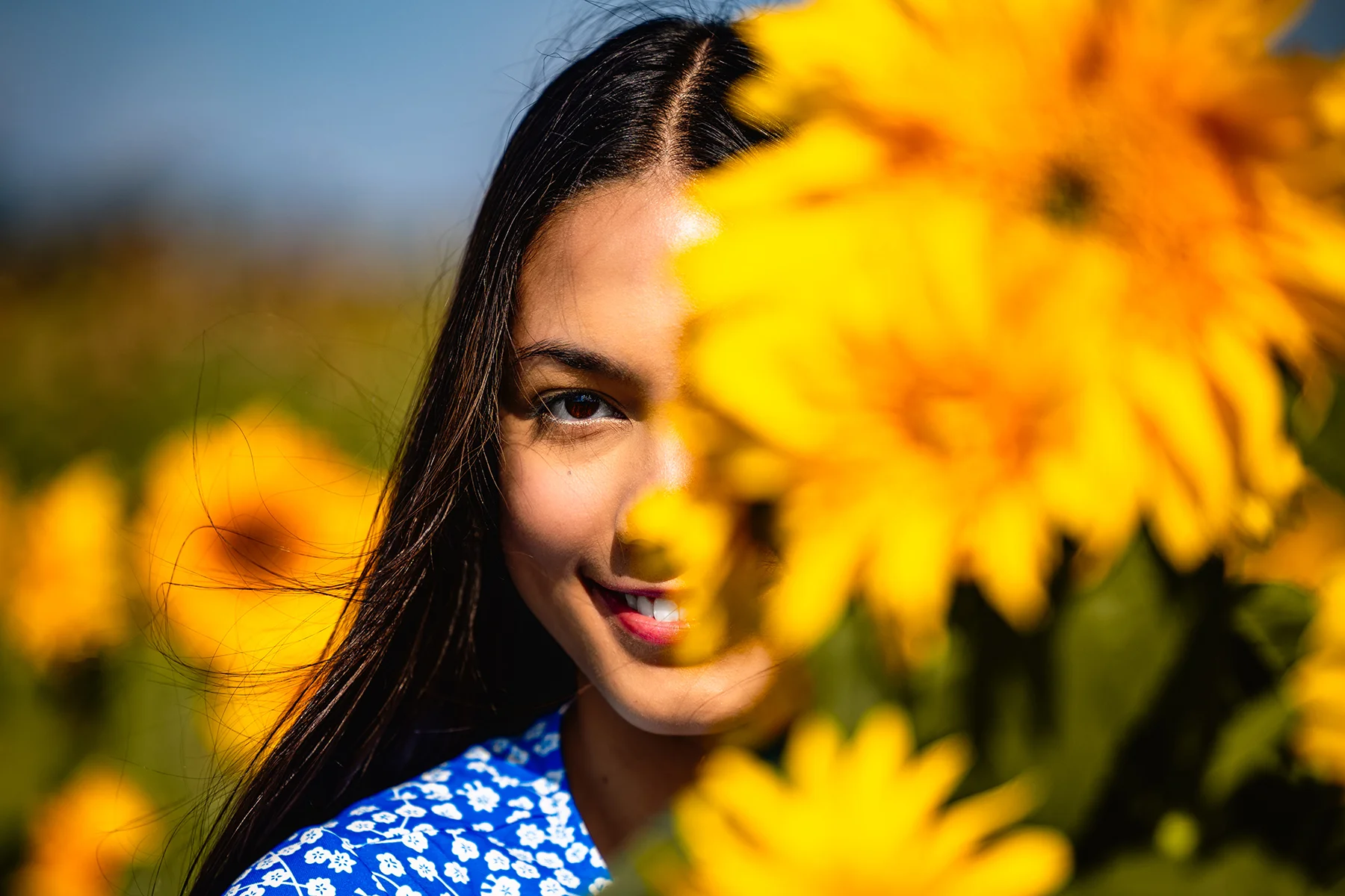 Gabrielle's Flower Senior Portrait 4 | Independence High School | Scheall Productions