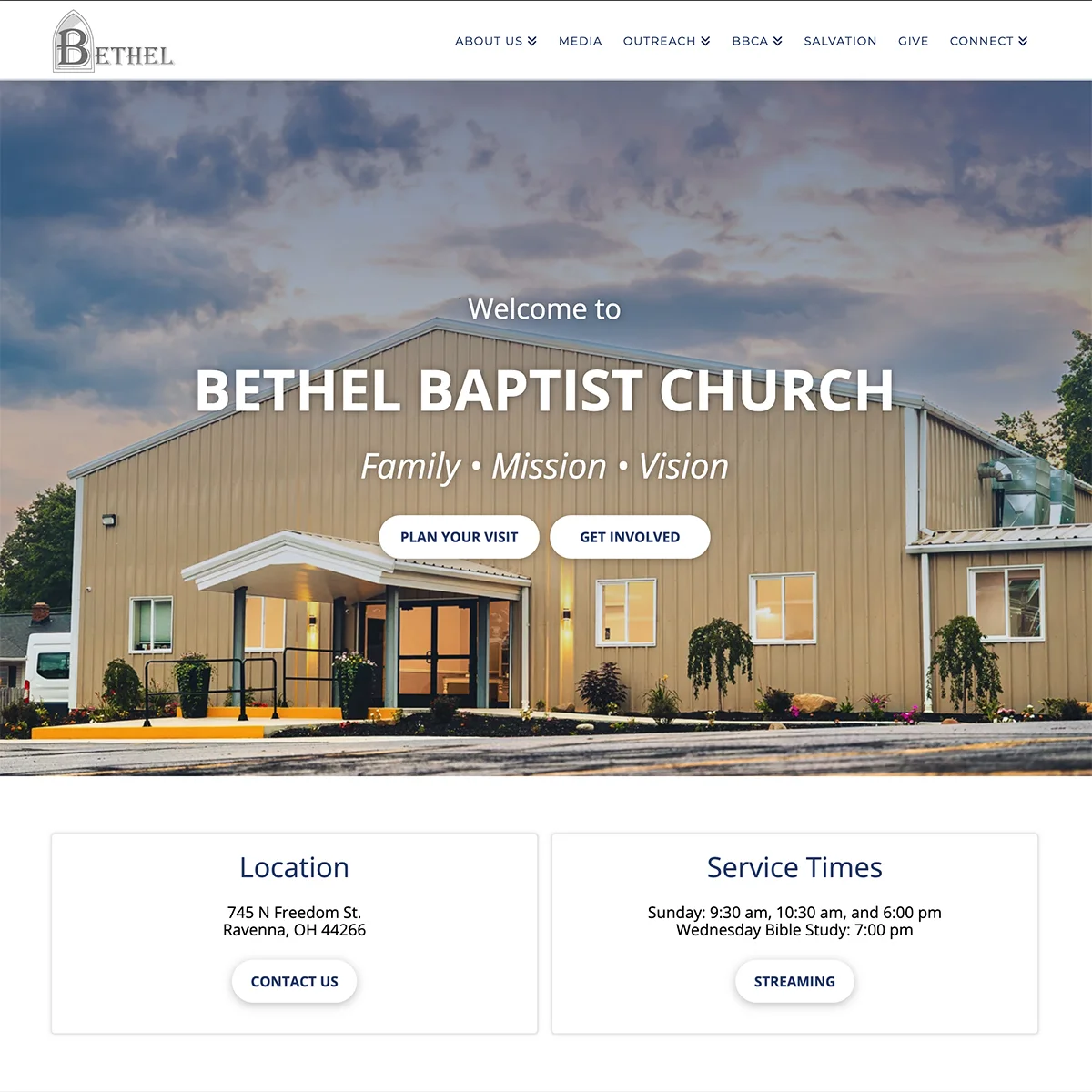 Church Website Design Link